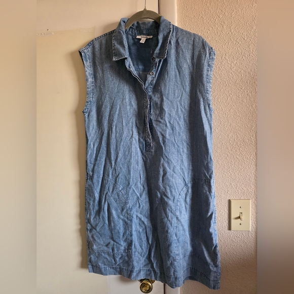 Splendid Wren Indigo Chambray Shift Minidress • NWOT 🦈 - Picture 6 of 9